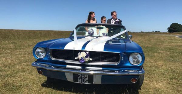 Mustang Wedding Car